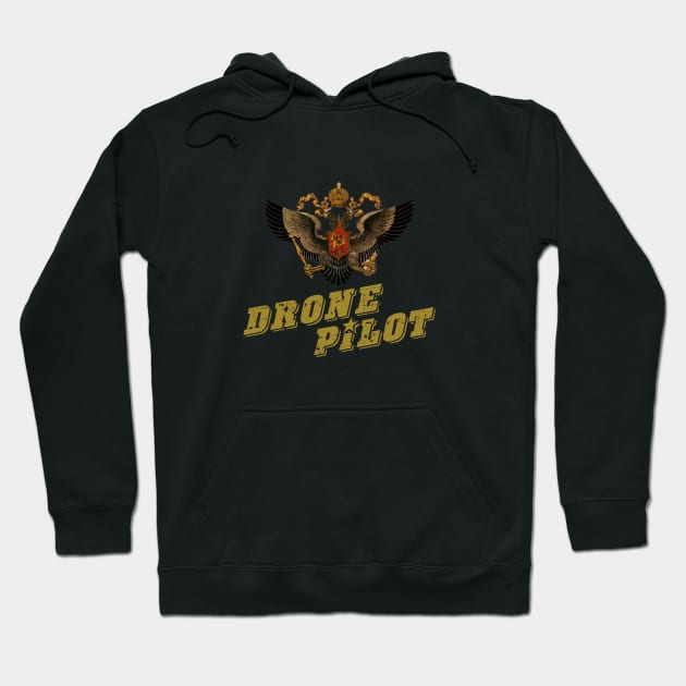 Drone Pilot Gold Hoodie by DavidLoblaw